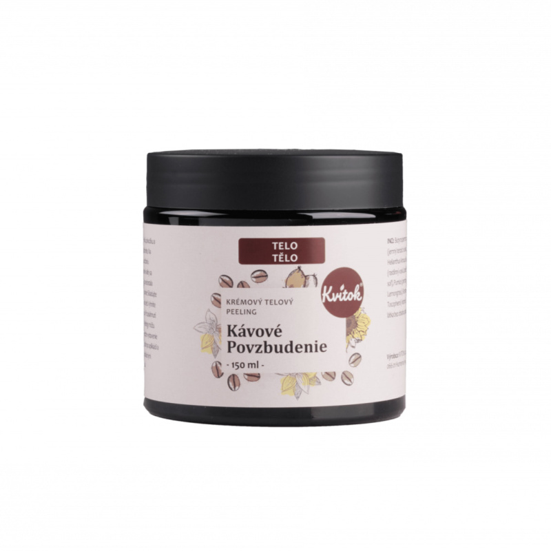 Kvitok Tělový peeling - Kávové povzbuzení, 150 ml