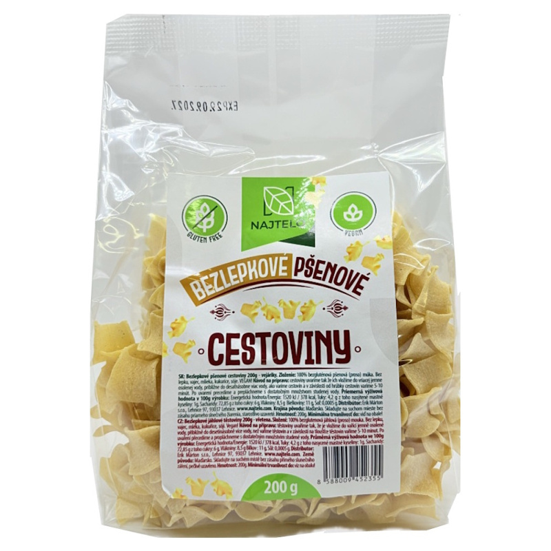 NAJTELO Bezlepkové pšeničné vějířky 200 g