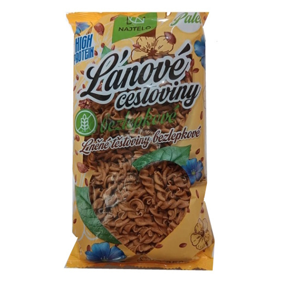 NAJTELO Lněné těstoviny paleo žlutá vřetena bez lepku 250 g