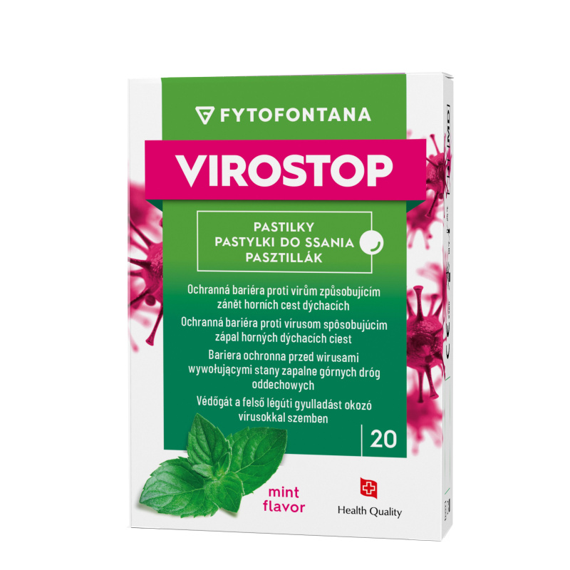 VIROSTOP Pastilky máta 20 kusů