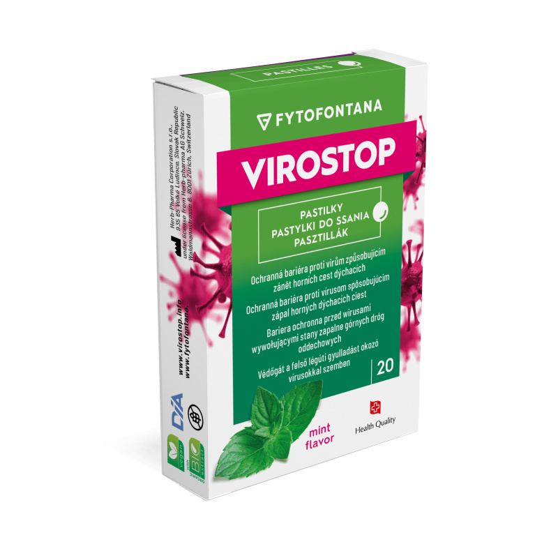 VIROSTOP Pastilky máta 20 kusů