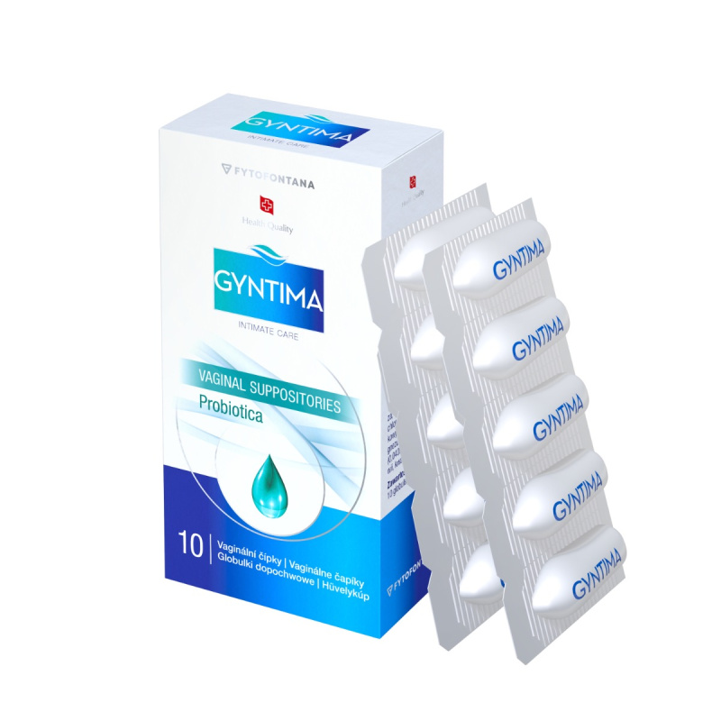 Fytofontana GYNTIMA Probiotica vag.čípky 10ks