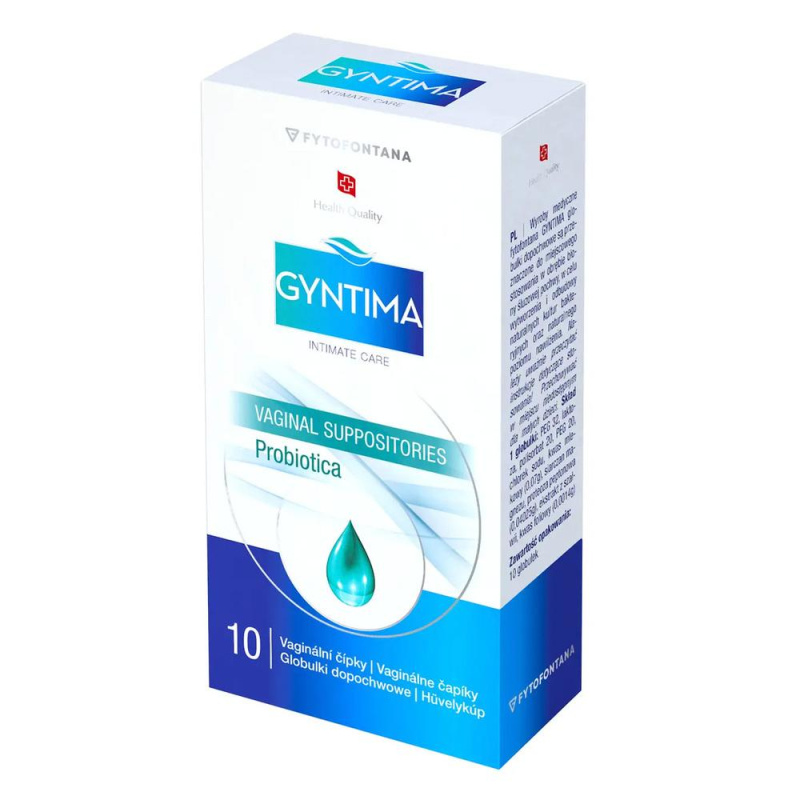 Fytofontana GYNTIMA Probiotica vag.čípky 10ks