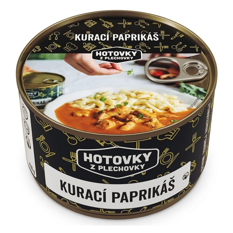 HOTOVKY Z PLECHOVKY Kuřecí paprikáš Varianta: 800 g