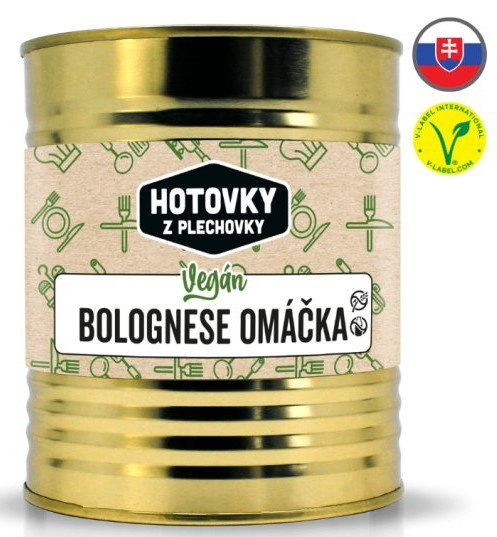 HOTOVKY Z PLECHOVKY Vegan boloňská omáčka Varianta: 800 g