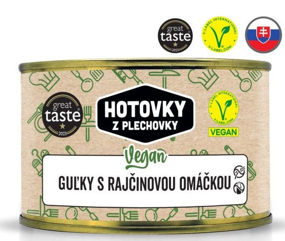 HOTOVKY Z PLECHOVKY Vegan kuličky v rajčatové omáčce Varianta: 400 g