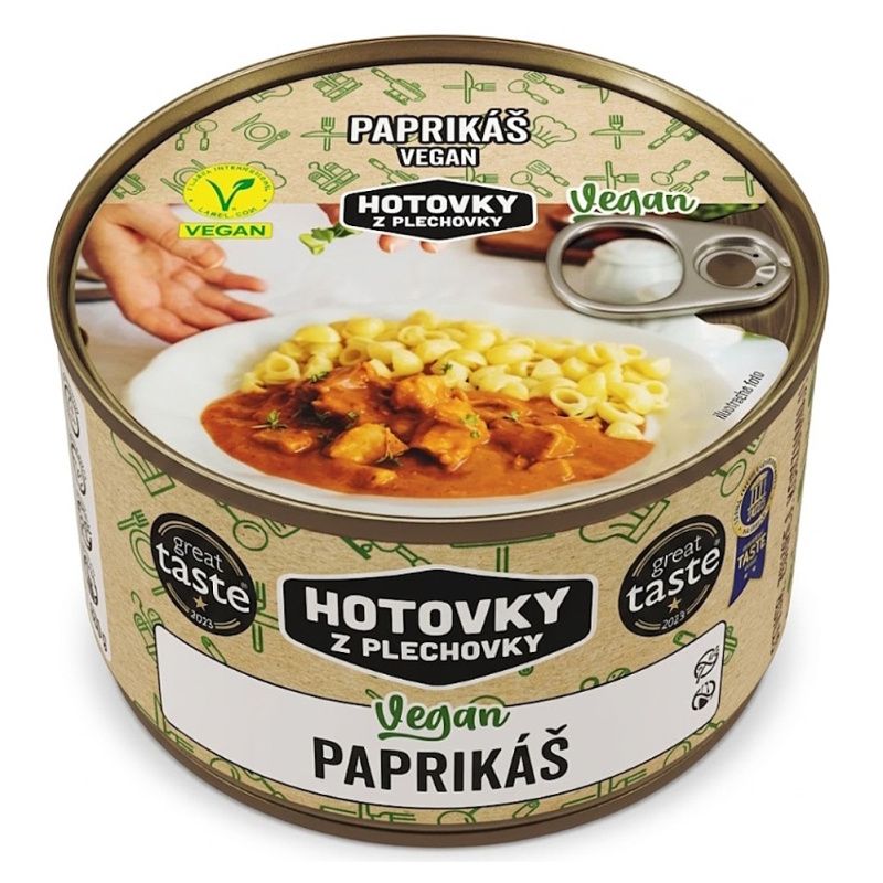 HOTOVKY Z PLECHOVKY Vegan paprikáš Varianta: 800 g