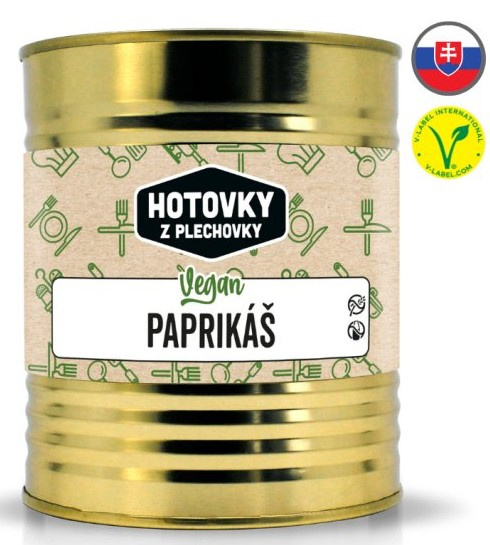 HOTOVKY Z PLECHOVKY Vegan paprikáš Varianta: 800 g