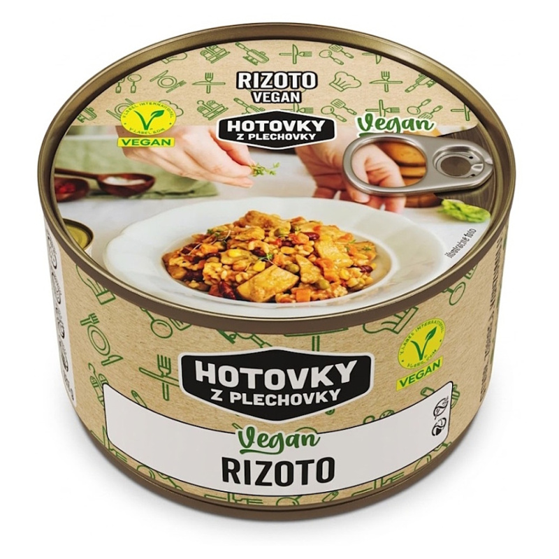 HOTOVKY Z PLECHOVKY Vegan rizoto Varianta: 800 g