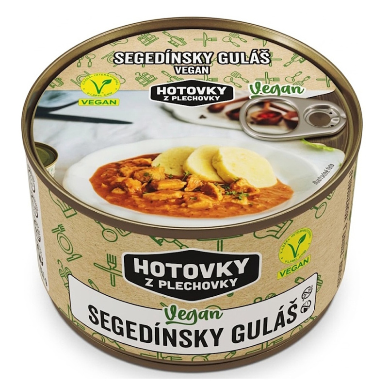 HOTOVKY Z PLECHOVKY Vegan segedínský guláš Varianta: 800 g