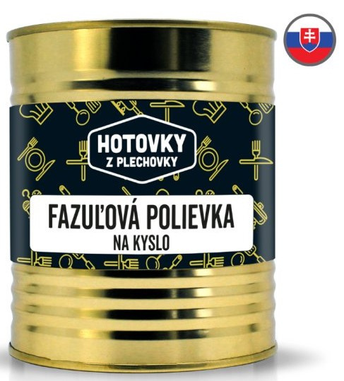 HOTOVKY Z PLECHOVKY Fazolová polévka na kyselo Varianta: 800 ml