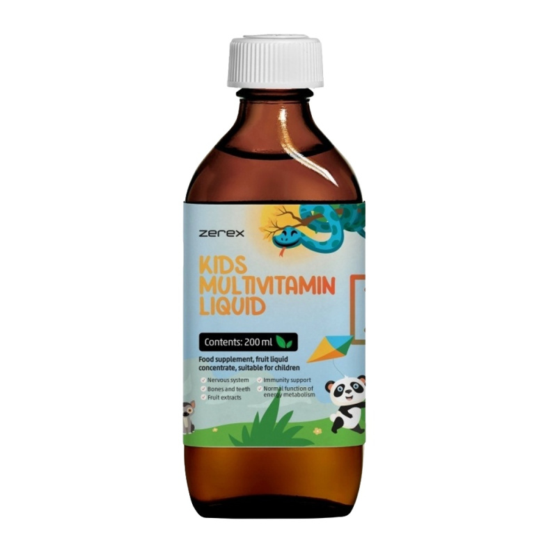 Zerex Kids Tekutý Multivitamin 200 ml
