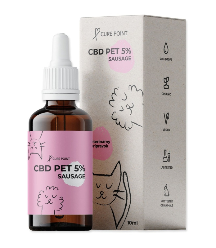 Cure Point CBD 5% olej 10 ml - Klobáska