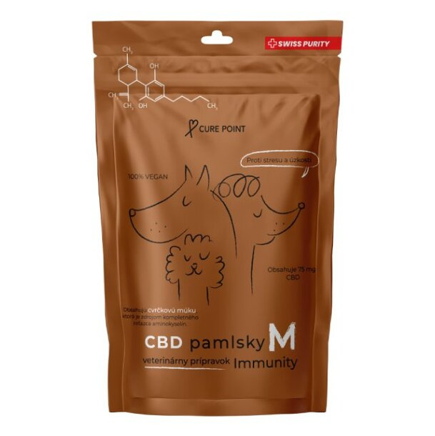 Cure Point CBD Immunity M Pamlsky pro psy 100 g