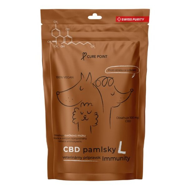 Cure Point CBD Immunity M Pamlsky pro psy 100 g