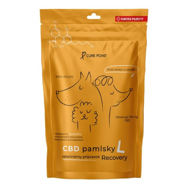Cure Point CBD Recovery L Pamlsky pro psy 100 g