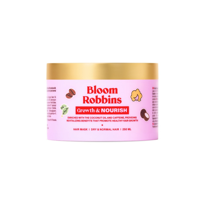 Bloom Robbins Growth & Nourish vyživující maska na vlasy pro všechny typy vlasů 250 ml