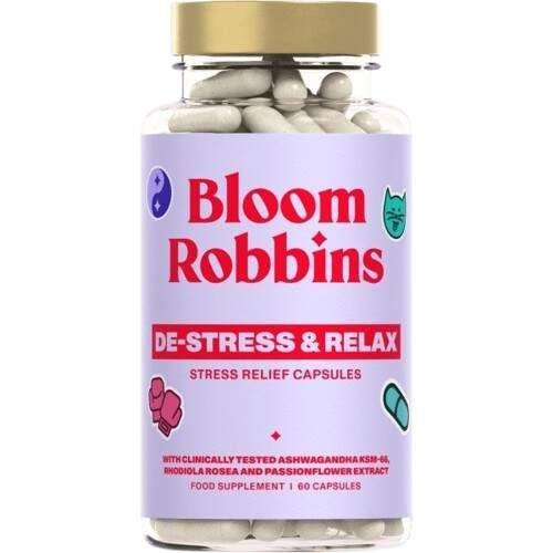 Bloom Robbins De-Stress & Relax - vitamíny proti stresu 60 kapslí