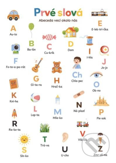 Rapotačky plagát Prvé slová - Abeceda vecí okolo nás - hra z kategorie Pro děti