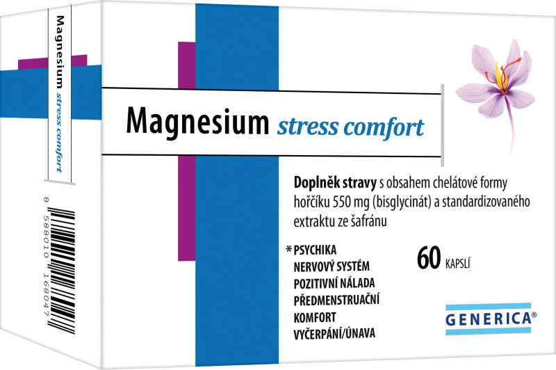 Generica Magnesium stress comfort 60 kapslí