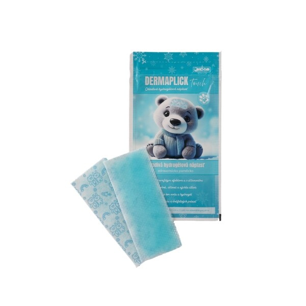 DERMAPLICK Touch chladivá hydrogelová náplast 4,5 x 11 cm 2 kusy