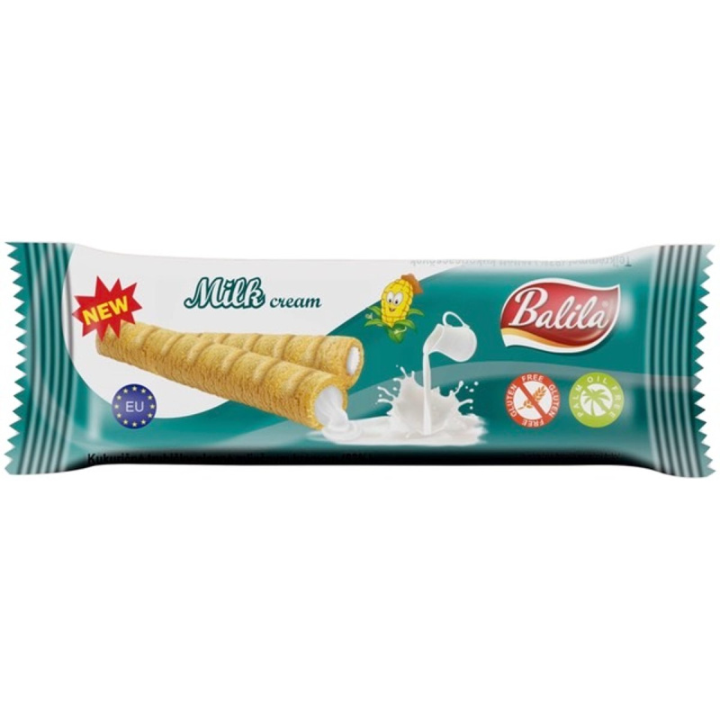 Balila Kukuřičné trubičky plněné mléčným krémem