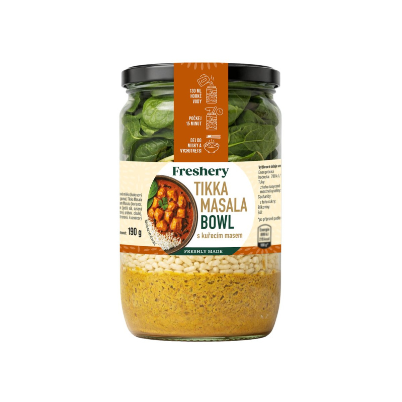 Freshery Tikka masala bowl s kuřecím masem