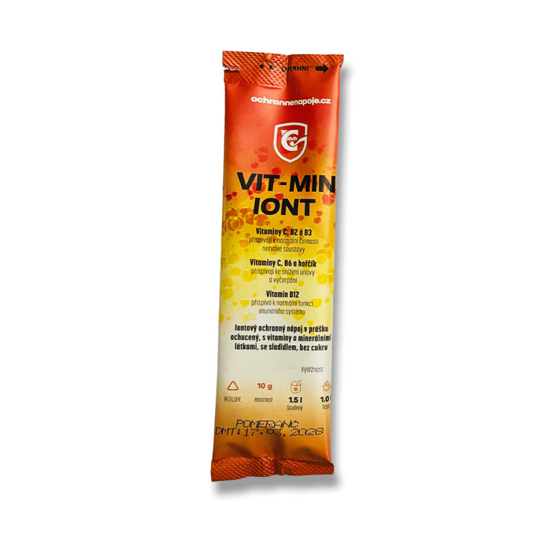 Vit-min-iont - ochranný nápoj - 10 g, pomeranč