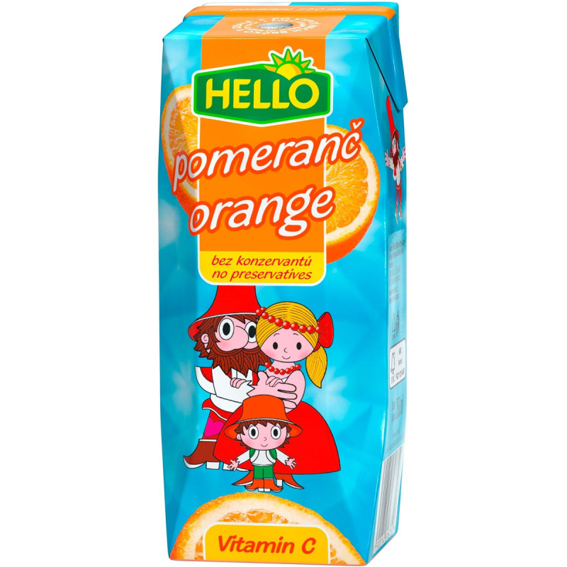 Hello pitíčko pomeranč 250 ml