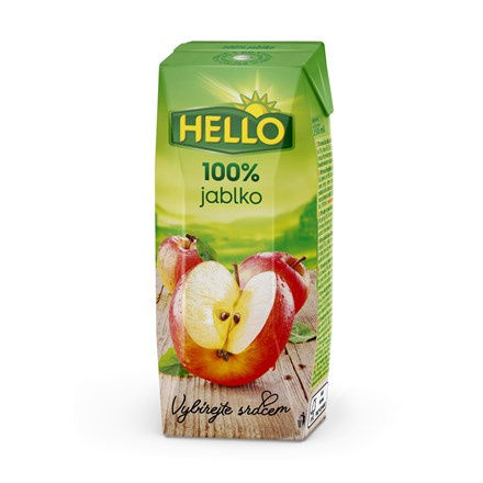 Hello 100% jablečná šťáva 250 ml