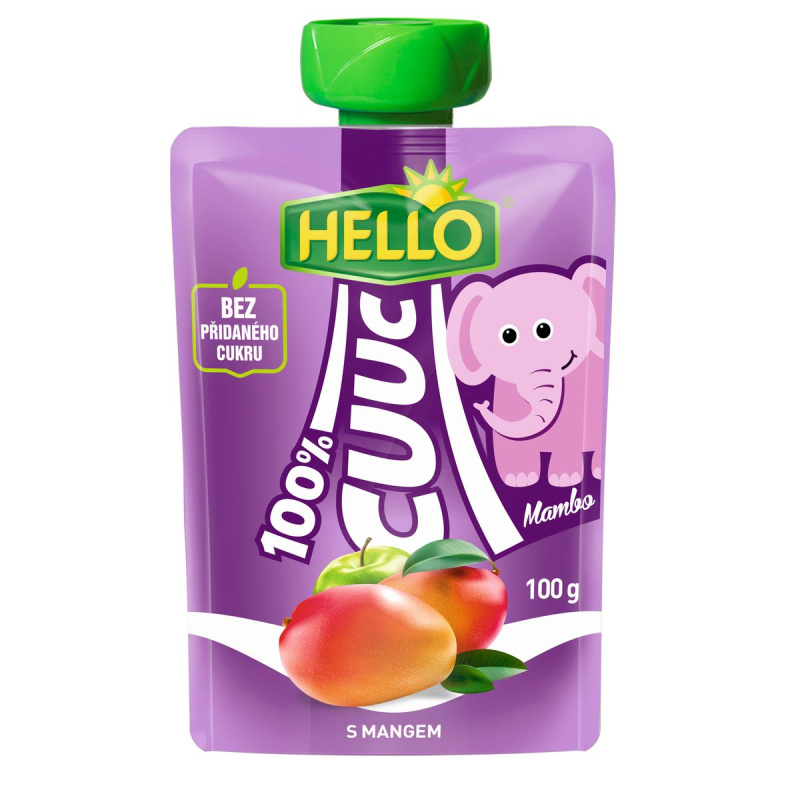Hello Cuuc 100% ovocná přesnídávka s mangem kapsička