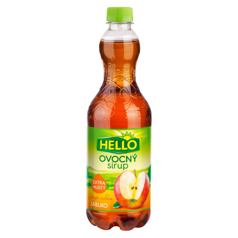 Hello extra hustý ovocný sirup jablko