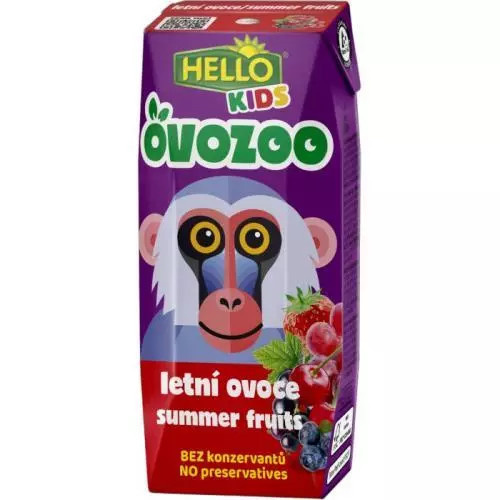 HELLO Ovozoo letní ovoce 250 ml x 18 kusů