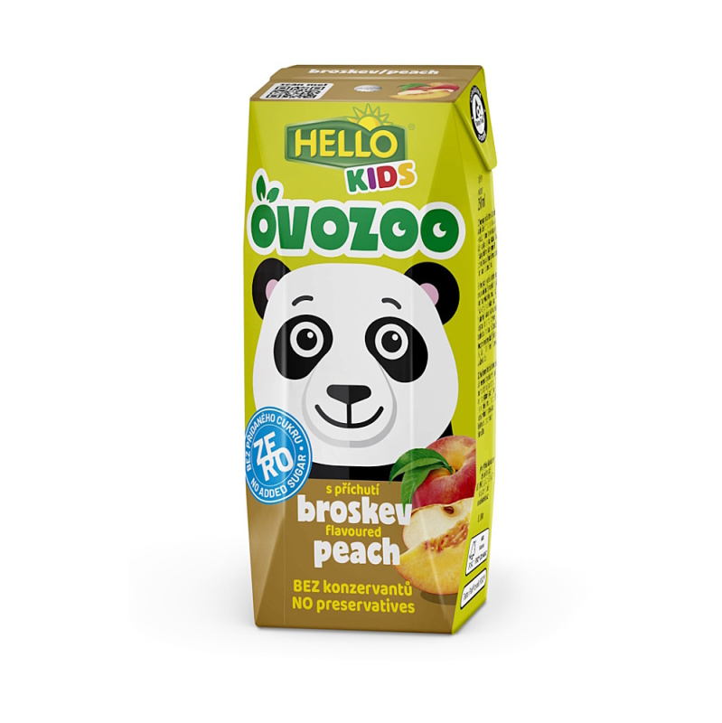 Hello Ovozoo pitíčko – broskev zero