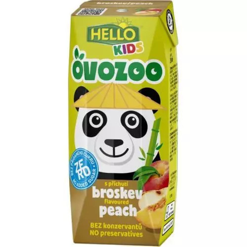 Hello Ovozoo pitíčko – broskev zero