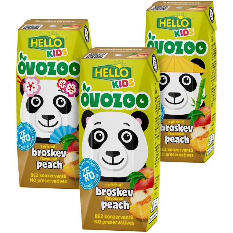 Hello Ovozoo pitíčko – broskev zero