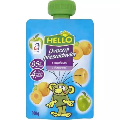 Hello Ovocná svačinka s meruňkami a vitaminem C kapsička