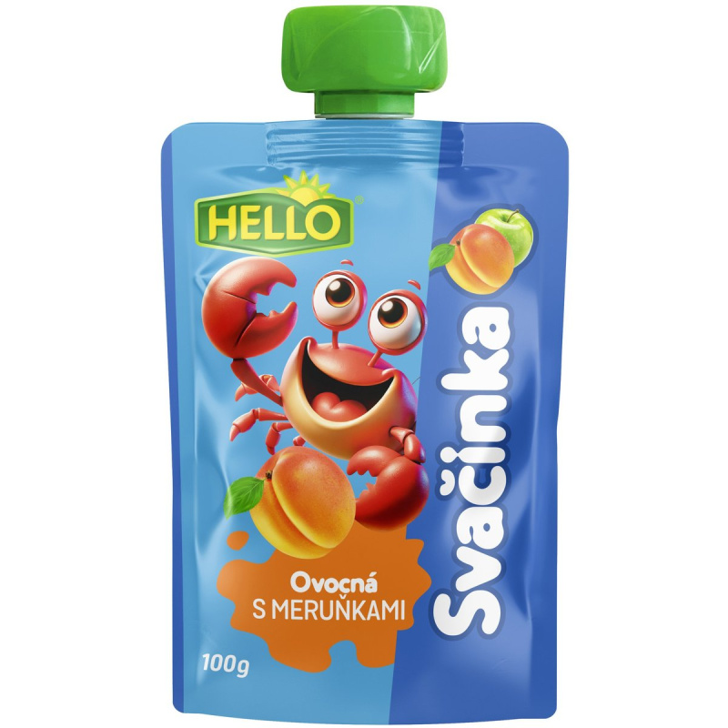 Hello Ovocná svačinka s meruňkami a vitaminem C kapsička