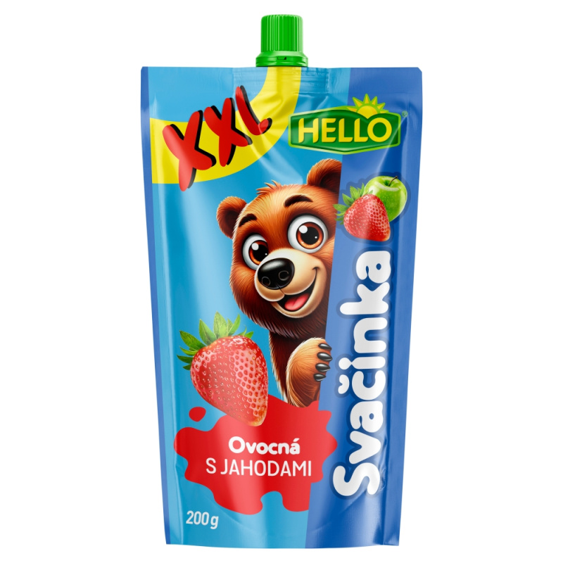 Hello svačinka XXL 200g s jahodami 6m