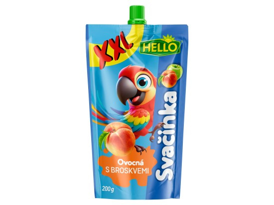 Hello svačinka XXL 200g s broskvemi 5m