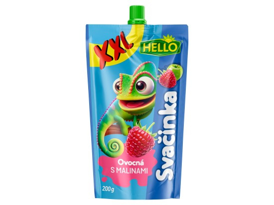 Hello svačinka XXL 200g s malinami 4m