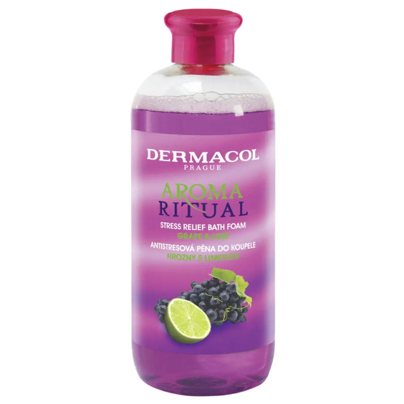 Dermacol Aroma Ritual Grape & Lime antistresová pěna do koupele 500 ml