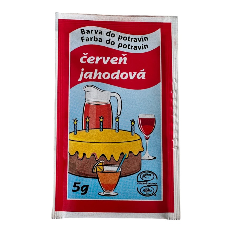 Barva potravin 5g prášková jahodová