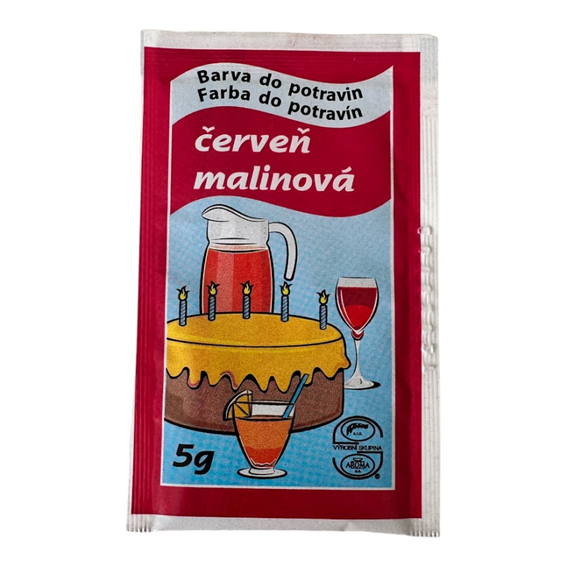 Aroco Aroma Potravinářská barva prášková Červeň malinová 5g