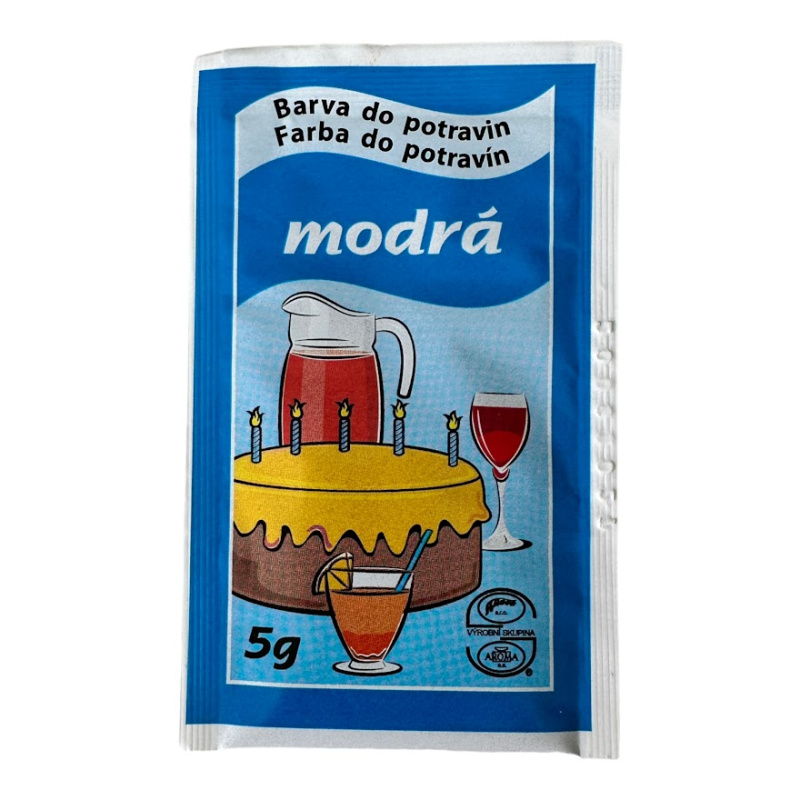 Aroco práškové potravinářské barvivo, modrá, 5 g