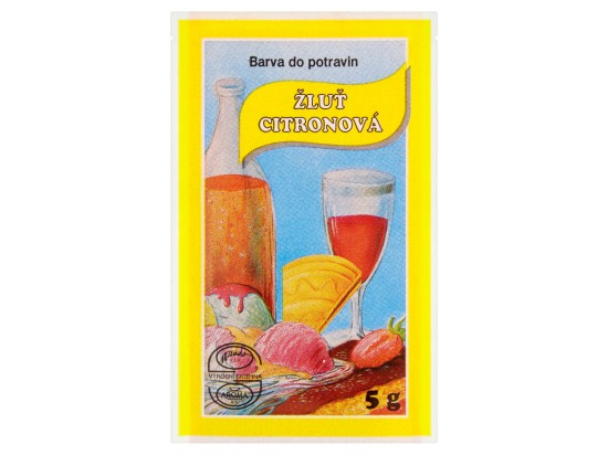 Aroco Aroma Potravinářská barva prášková Žluť citronová 5g