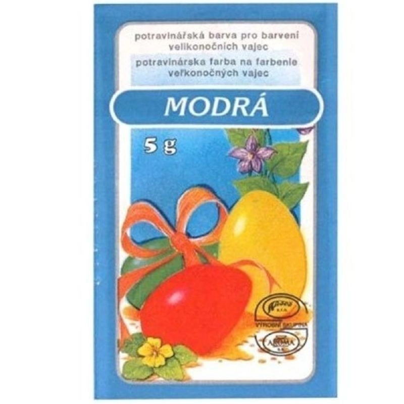Barva na velikonoční vejce, modrá, 5 g