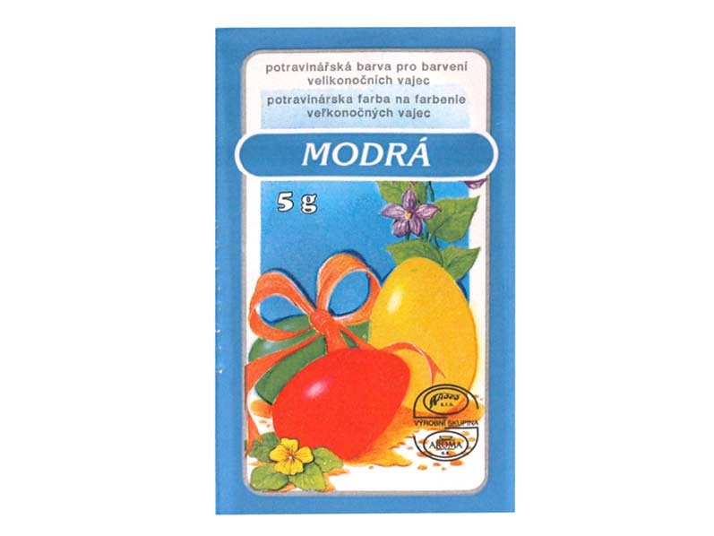 Barva na velikonoční vejce, modrá, 5 g