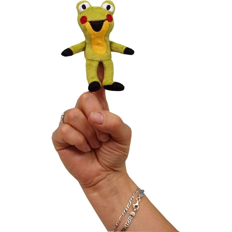 Moravská ústředna Žabka 10cm prstový maňásek (Krtek)