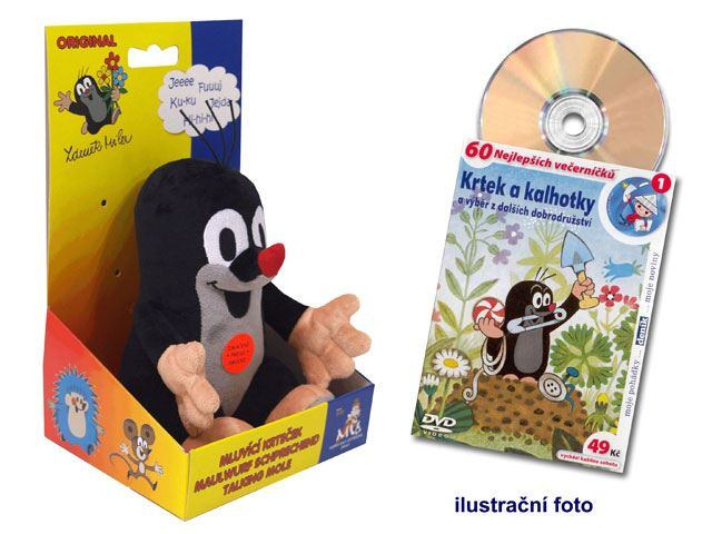 Krtek mluvící 15cm + DVD